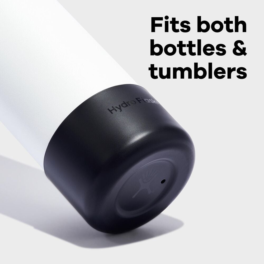 Product feature icon showing compatibility with bottles and tumblers