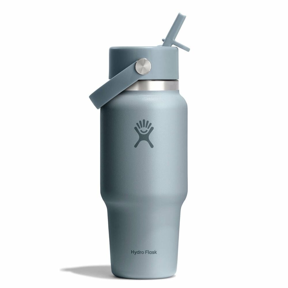 24 oz Travel Bottle with Flex Straw Cap - Shale Gray